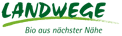 Logo von Landwege mit dunkelgrüner Schrift und hellgrünem Unterstrich